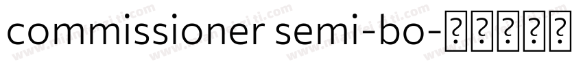 commissioner semi-bo字体转换